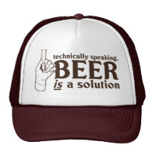 Técnicamente hablando, la cerveza es una solución gorros bordados