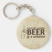 Técnicamente hablando, la cerveza es una solución llaveros