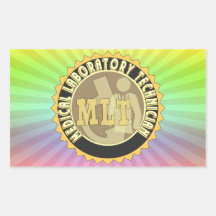 TÉCNICO DE LABORATORIO MÉDICO DE LA INSIGNIA DE ML RECTANGULAR ALTAVOZ