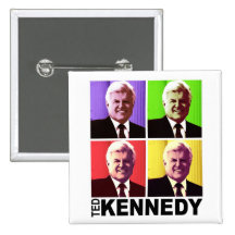 Ted Kennedy - botón del arte pop Pins