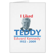Ted Kennedy TUVE GUSTO de la tarjeta del PELUCHE
