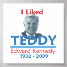 Ted Kennedy TUVE GUSTO del poster del PELUCHE