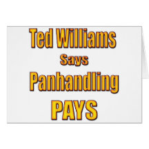 Ted Williams dice que Panhandling paga Tarjeton