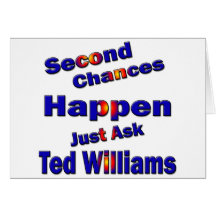 Ted Williams en segundo lugar Chance2 Felicitacion