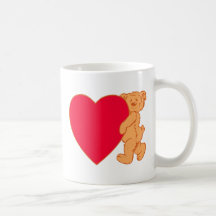 Teddybär Herz teddy bear heart Haferl