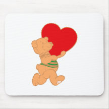 Teddybär Herz teddy bear heart Mauspad