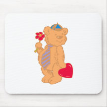 Teddybär Herz teddy bear heart Mousepad