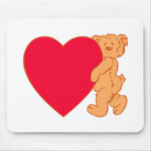 Teddybär Herz teddy bear heart Mousepads