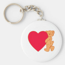 Teddybär Herz teddy bear heart Schlüsselband