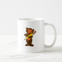 Teddybär teddy bear Bleistift pencil Kaffeetasse