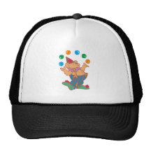 Teddybär teddy bear Jongleur juggler Baseball Kappen