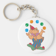 Teddybär teddy bear Jongleur juggler Schlüsselanhänger