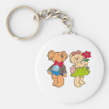 Teddybär teddy bear Paar couple Schlüsselbänder