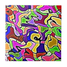 teja abstracta colorida del modelo