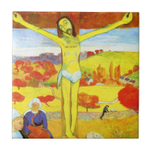 Teja amarilla de Gauguin Cristo