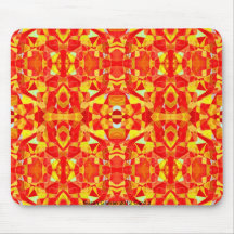 Teja anaranjada Mousepad del extracto de la estrel