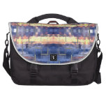 Teja azul del bloque bolsas para ordenador