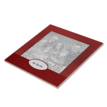 Teja de la foto - frontera de cristal roja del mos
