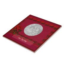 Teja de la foto - rosas rojos