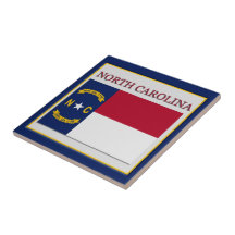 Teja del diseño de la bandera de Carolina del Nort
