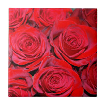 Teja del ramo de los rosas rojos