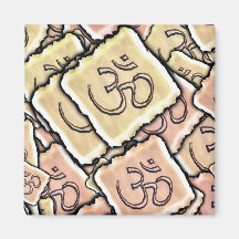 Teja OM (Aum) del esmalte Iman