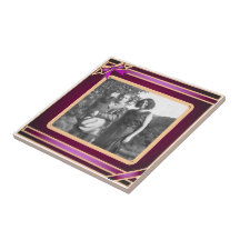 Teja púrpura de la plantilla de la foto de la cint