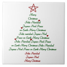 Teja Trivet del árbol de navidad