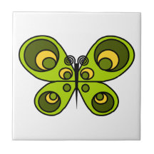 Teja verde de la mariposa