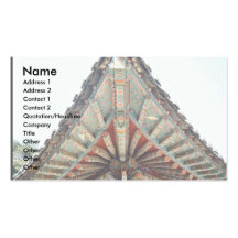 Tejado del templo tarjetas de negocios