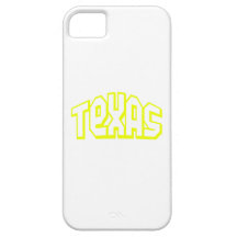 Tejas amarillo iPhone 5 cárcasas