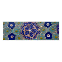 Tejas de Maiolica del azul y de la turquesa Plantillas De Tarjetas De Visita