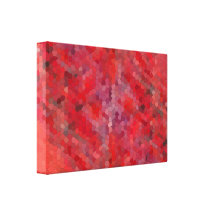Tejas de mosaico rojas impresiones en lienzo estiradas