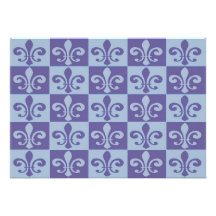 Tejas del azul de la flor de lis comunicado personal  