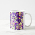 Tejas púrpuras y amarillas: taza de café