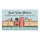 Teje la cocina que cocina la tarjeta de visitas de tarjetas de negocio