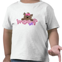 Tejido del perro de Yorkie Camisetas
