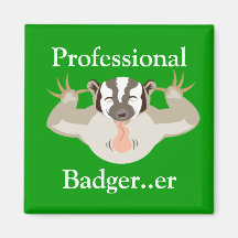 Tejón de Badger_Professional que acosa… er Imán Para Frigorifico
