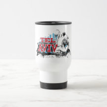 TEL AVIV - un estilo del grunge de la ciudad del # Taza