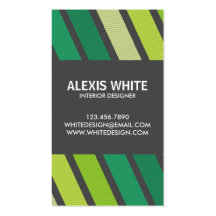 Tela a rayas retra - estilo 4 tarjeta de visita