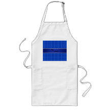 Tela escocesa azul conocida personalizada delantal
