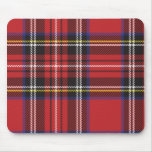 Tela escocesa roja Mousepad