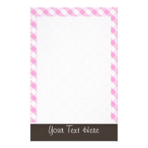 Tela escocesa rosada linda; A cuadros Papeleria Personalizada