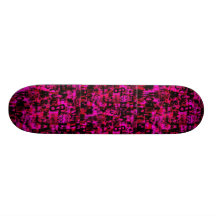 tela escocesa rosada tabla de patinar
