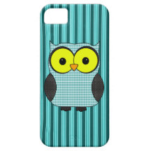 Tela escocesa y búho V3 del lunar iPhone 5 Case-Mate Cárcasas