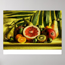 tela frutas tropicais posters