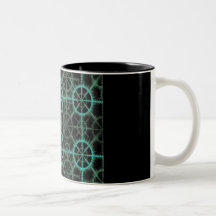 telas de la aguamarina taza de café