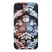 TELAS Y FLORES 2- iPhone 4 Case-Mate FUNDA