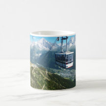 Teleférico sobre Chamonix Taza