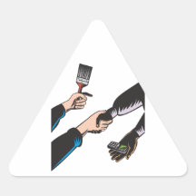 Teléfono celular de la brocha del trueque de las m colcomanias de triangulo